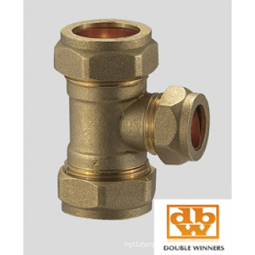 Brass Compression Fitting Equal Tee